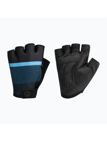 Mănuși de ciclism pentru bărbați Rogelli Hero II black/blue negru