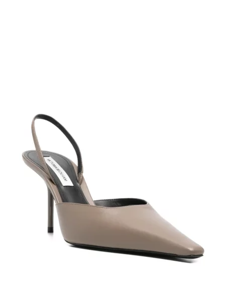 Pantofi cu toc Victoria Beckham slingback gri