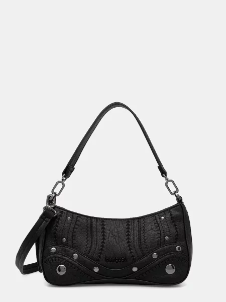 Lniana torebka Desigual czarna