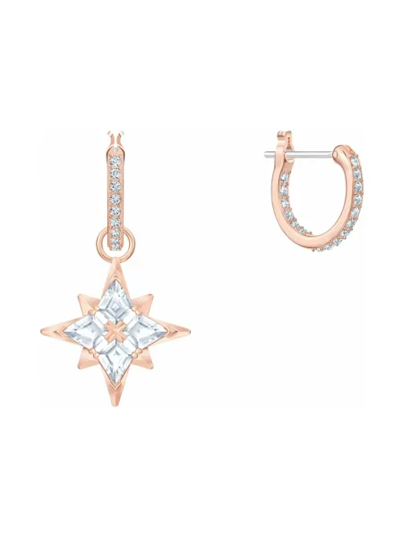 Kolczyki Swarovski różowe
