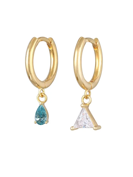 ELLI Uhani turkizna srebrna zlata