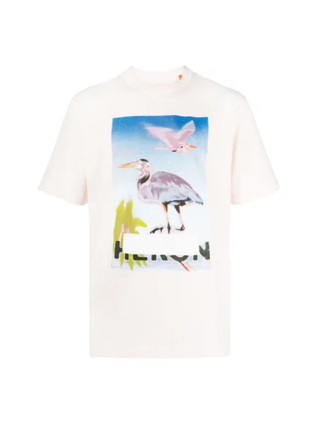 Koszulka Heron Preston z nadrukiem biała