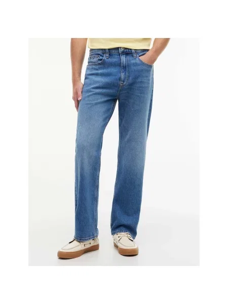 Džínsy s rovným strihom Tommy Jeans modrá