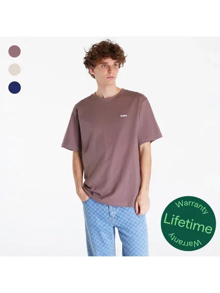 Tričko Queens Men’s Essential Contrast Print Mauve/ Sand/ Navy M námořnictvo