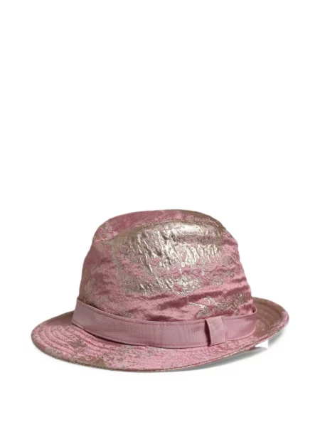 Žakárový klobouk Dolce & Gabbana růžový