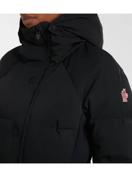Geacă cu puf Moncler Grenoble cu glugă negru