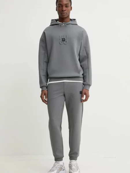 HUGO Tričko Écru Comfort Fit béžová