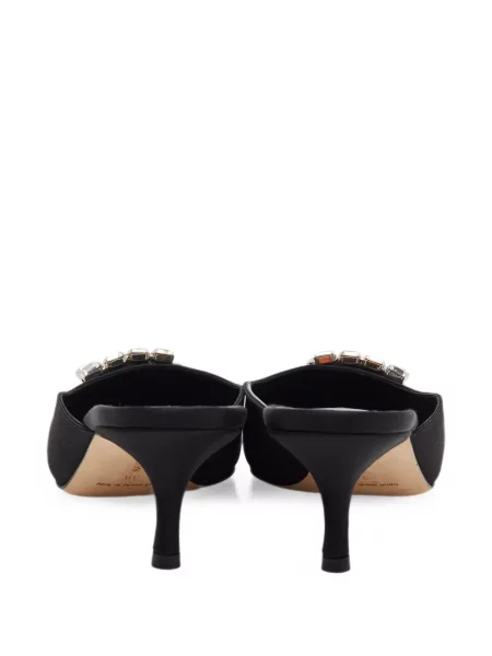 Papuci tip mules Manolo Blahnik negru