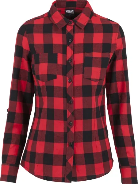 Urban Classics Bluză / roși aprins negru