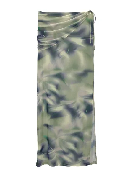 Pull&Bear Fustă marin / galben / verde / lila albastru