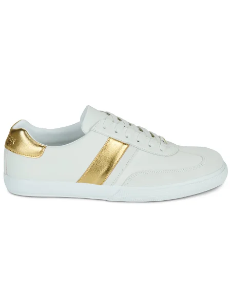 Čipkované tenisky Lauren Ralph Lauren biela