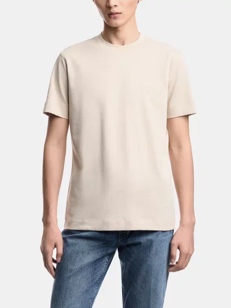 Футболка Emporio Armani бежевий