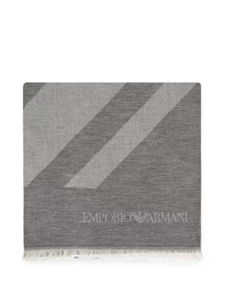 Fular Emporio Armani cu imagine gri