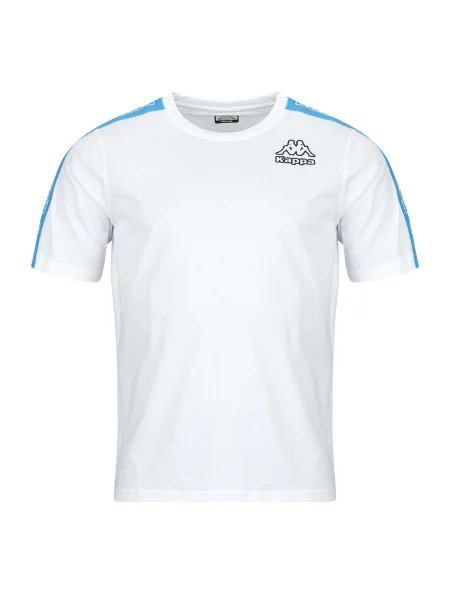 Majica Kappa s kratkimi rokavi bela