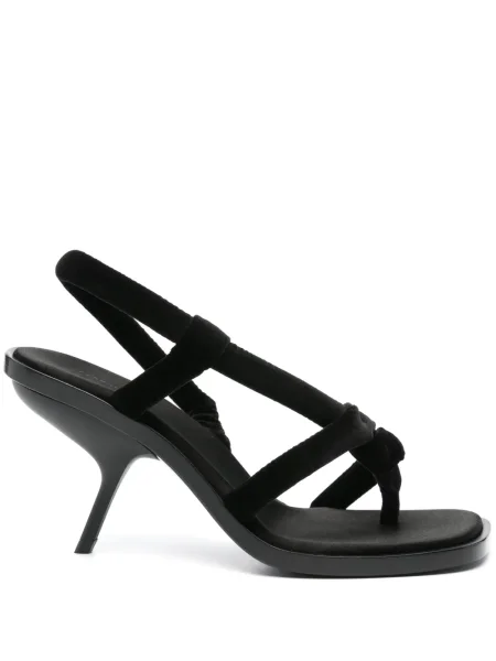 Sandale Ferragamo de catifea negru