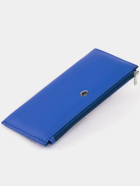 Кожаный кошелек St Leather Accessories синий