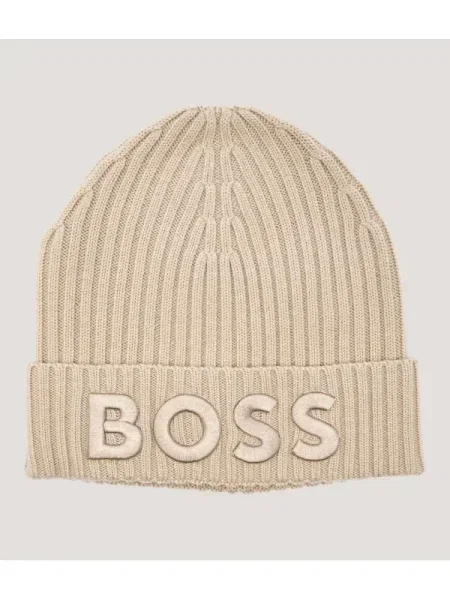 BOSS BLACK De lână căciulă Lara negru