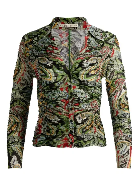 Блуза Alice + Olivia с принт с пейсли десен