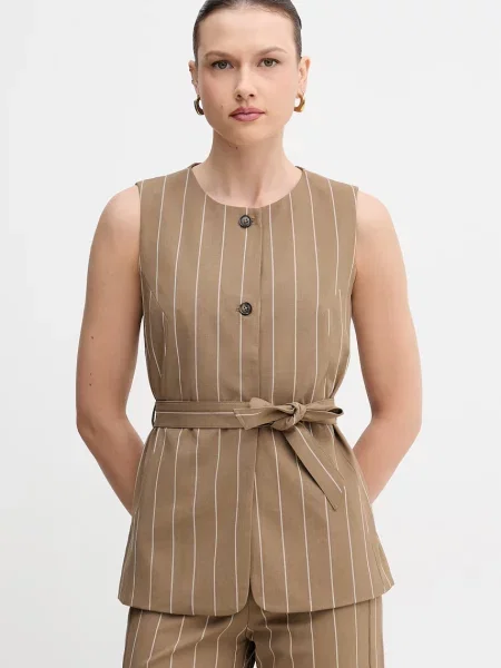 United Colors of Benetton kamizelka brązowa