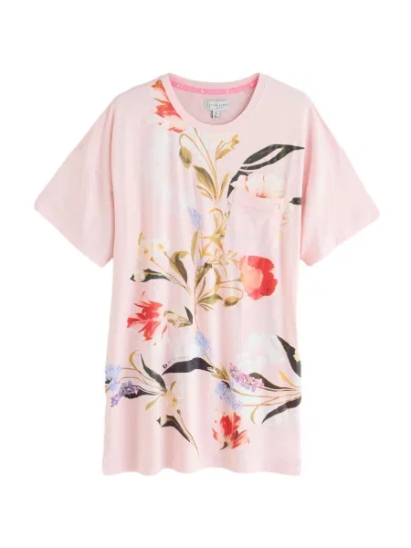 B by Ted Baker Spalna srajca kaki / petrol / rosé / brusnica