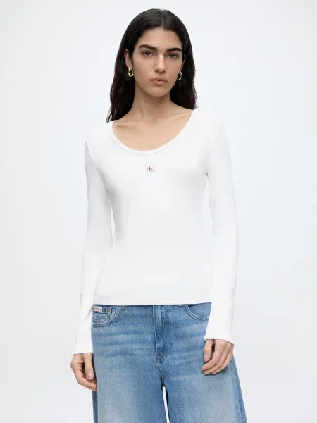 Calvin Klein Jeans Tričko biela
