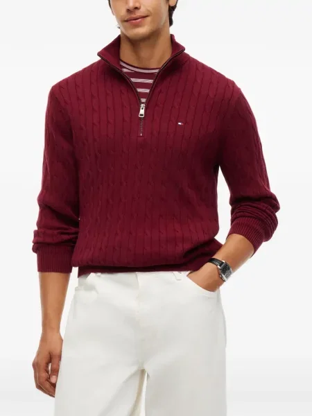 Pulover Tommy Hilfiger roșu
