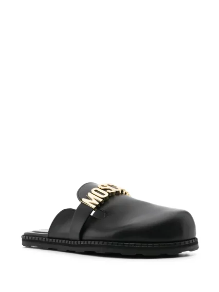 Sandale Moschino cu autograf negru
