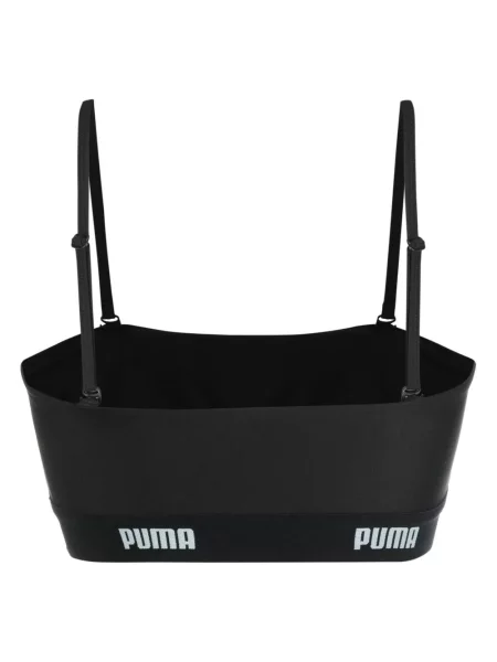 Подрязан топ Puma черно