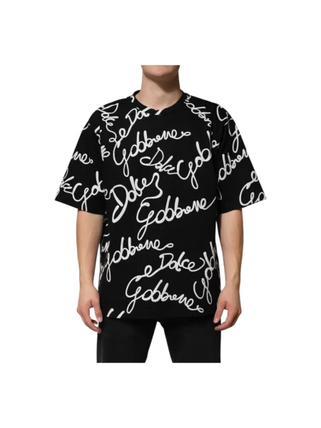 Koszulka Dolce And Gabbana z logo czarna
