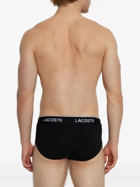 Majtki Lacoste z logo czarne