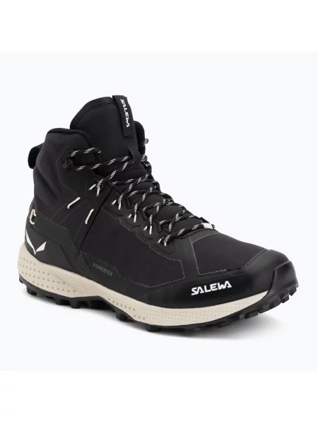 Încălțăminte de trekking pentru bărbați Salewa Pedroc Light Mid PTX black/oatmeal negru