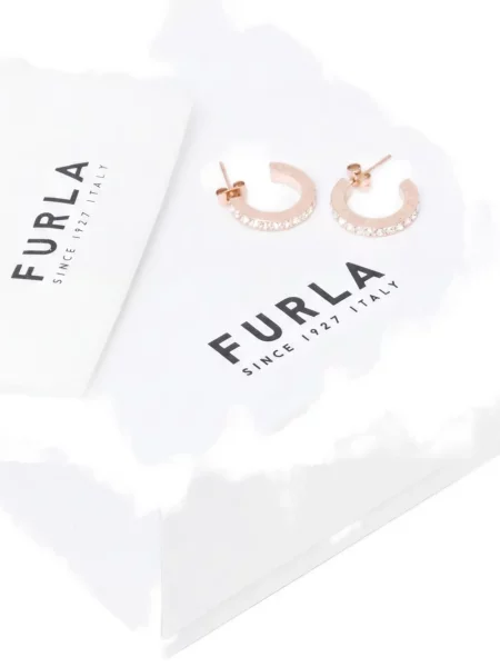 Cercei Furla cu autograf roz
