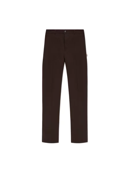 Spodnie Burberry brązowe