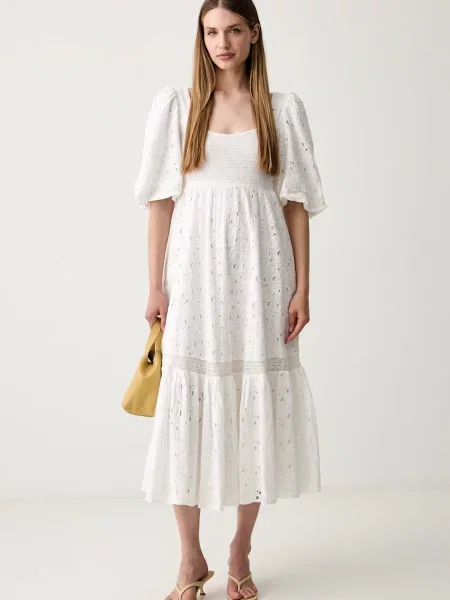Pedro del Hierro rochie de vară din alb
