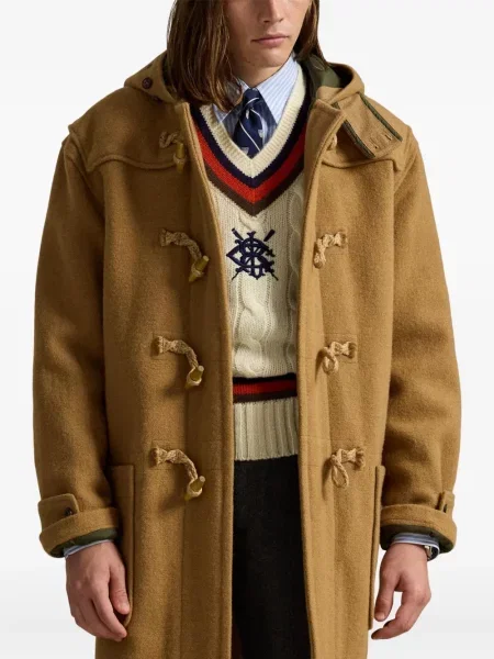 Ριγέ polo Polo Ralph Lauren με κουκούλα με αυτόγραφο λευκό