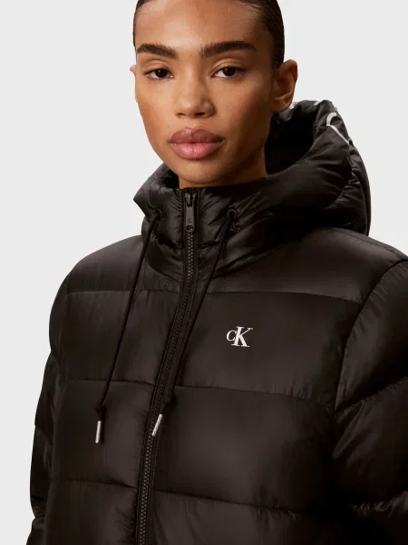 Джинсовая куртка Calvin Klein Jeans с лого черная