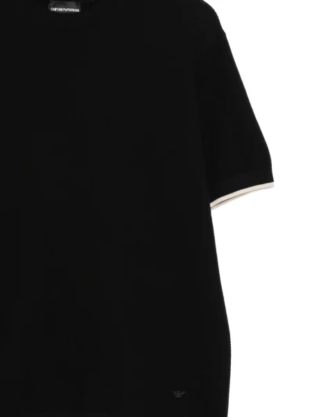 Ριγέ μπλούζα Emporio Armani μαύρο
