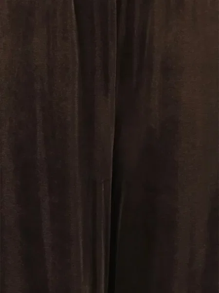 Pantaloni Don't @ Me de catifea maro
