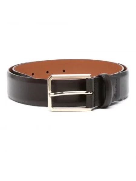 Curea Santoni din piele negru