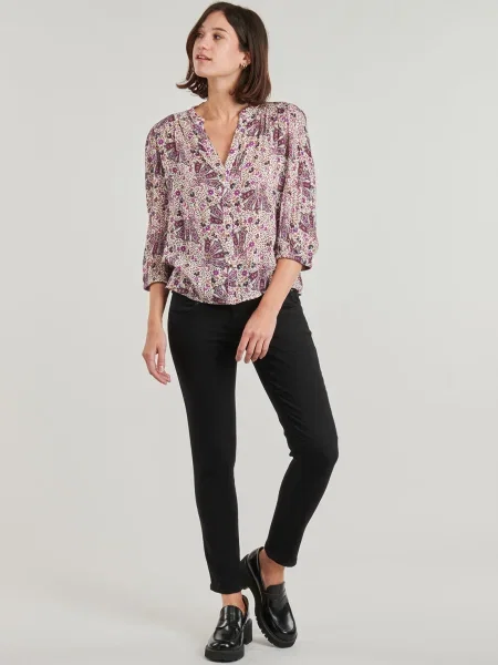 Cropp blugi Freeman T.porter cu talie înaltă negru