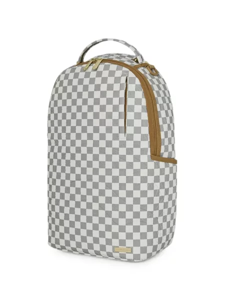 Rucsac Sprayground în carouri alb