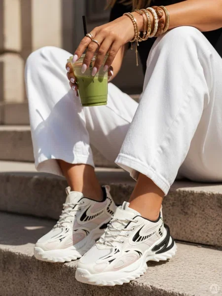 Sportowe sneakersy BLAZERO Dstreet beżowe