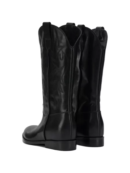 Botine Strategia Shoes din piele negru