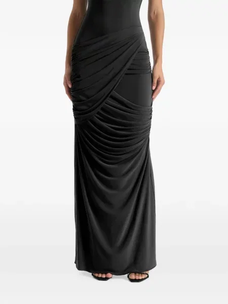 Rochie maxi Manière De Voir cu volane negru