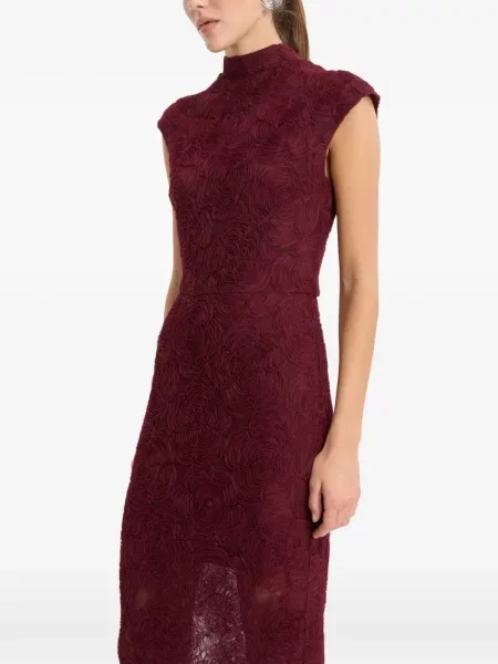 Rochie maxi Rotate Birger Christensen cu model floral roșu