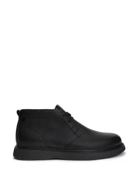 Cizme scurte Tommy Hilfiger din piele negru