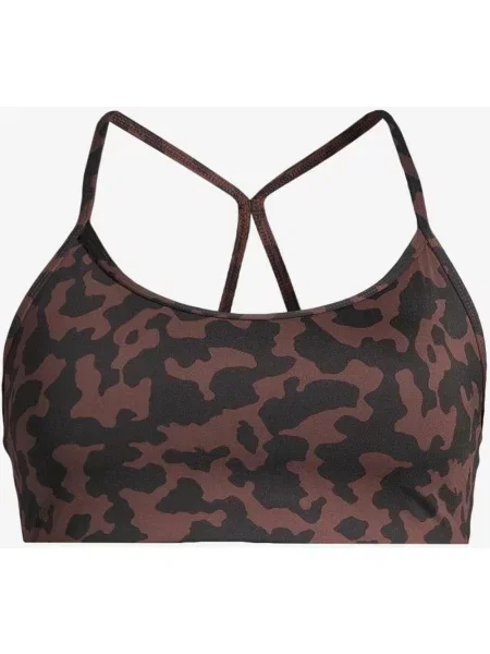 Biustonosz sportowy Casall Sleek Strappy lampart XS brązowy