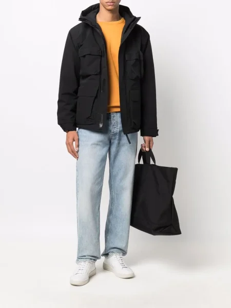 Bunda Carhartt Wip s kapucí černá