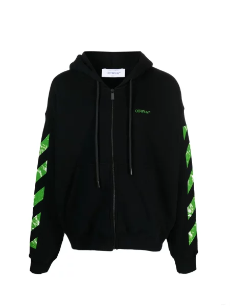Hanorac cu glugă Off-white cu imagine
