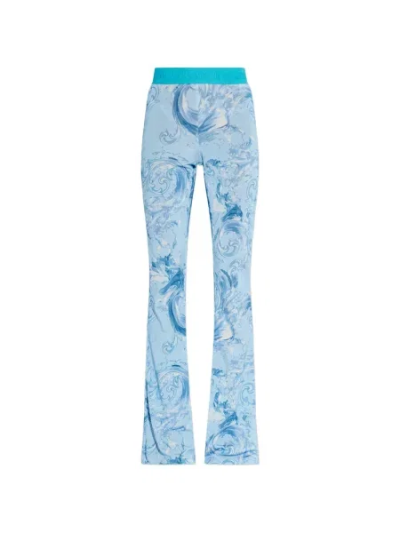 Pantaloni Versace Jeans Couture cu imagine albastru